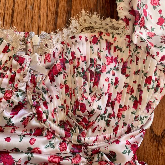 For Love & Lemons Melrose Dress MSRP $160 | Red White | XS - Picture 8 of 13